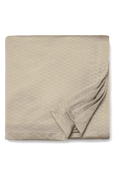 Sferra Favo Coverlet, King In Oat