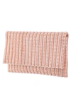 Nina Women's Allover Imitation Pearl And Crystal Envelope Clutch In Pearl Rose