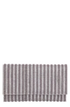 Nina Women's Allover Imitation Pearl And Crystal Envelope Clutch In Soft Grey