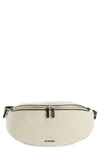 Jil Sander Canvas Small Belt Bag In Natural