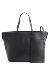 ROYCE NEW YORK PERSONALIZED LEATHER TOTE WITH WRISTLET