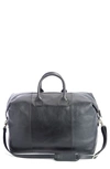 ROYCE NEW YORK ROYCE NEW YORK PERSONALIZED WEEKEND LEATHER DUFFLE BAG