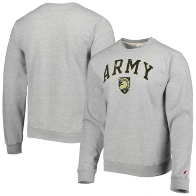 LEAGUE COLLEGIATE WEAR LEAGUE COLLEGIATE WEAR HEATHER GRAY ARMY BLACK KNIGHTS 1965 ARCH ESSENTIAL LIGHTWEIGHT PULLOVER SWEA