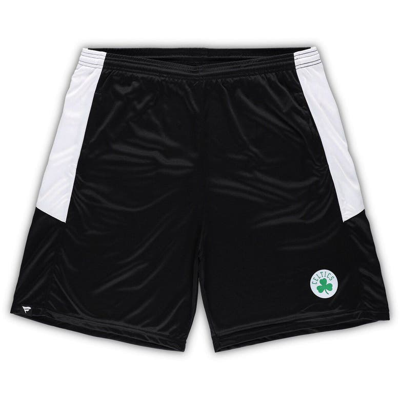 Fanatics Men's  Black Boston Celtics Big And Tall Champion Rush Practice Shorts