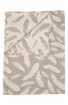 Crane Baby Jacquard Cotton Blanket In Grey