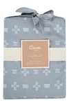 Crane Baby Fitted Crib Sheet In Blue/white
