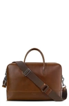 SHINOLA CANFIELD BRIEF LEATHER MESSENGER BAG