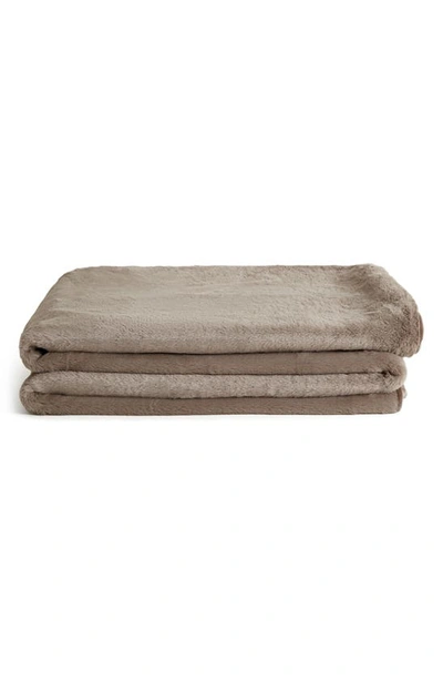 UNHIDE THE MARSHMALLOW 2.0 MEDIUM FAUX FUR THROW BLANKET