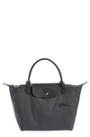 LONGCHAMP LE PLIAGE GREEN RECYCLED CANVAS TOP HANDLE BAG