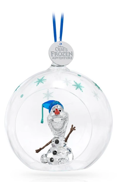 Swarovski Frozen Olaf Ball Ornament In White