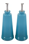 Le Creuset Caribbean Signature Oil & Vinegar Set With $5 Credit In Caribbean