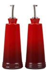 Le Creuset Ciliegia Olive Oil Set In Cerise