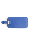 Royce New York Royce Leather Luggage Tag In Cobalt Blue