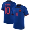 Nike Netherlands National Team 2022/23 Stadium Away (memphis Depay)  Men's Dri-fit Soccer Jersey In Blue