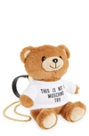 Moschino Stuffed Teddy Bear Crossbody In Fantasy Print Only One Colour