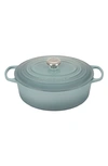 LE CREUSET LE CREUSET SIGNATURE 6.75-QUART OVAL ENAMEL CAST IRON FRENCH/DUTCH OVEN WITH LID