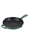 Le Creuset Signature Handle 10 1/4 Inch Enamel Cast Iron Skillet In Artichaut