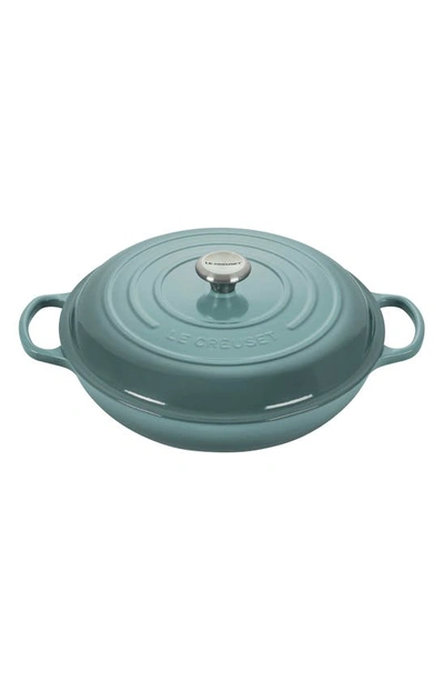 LE CREUSET LE CREUSET SIGNATURE 5 QUART ENAMELED CAST IRON BRAISER