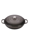 Le Creuset Signature 5 Quart Enameled Cast Iron Braiser In Oyster