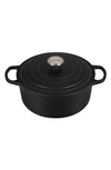 LE CREUSET LE CREUSET SIGNATURE 5 1/2 QUART ROUND ENAMEL CAST IRON FRENCH/DUTCH OVEN