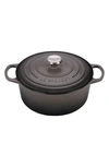 Le Creuset Signature 5.5-quart Round Enamel Cast Iron French/dutch Oven In Oyster