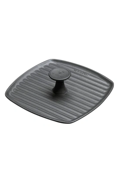 Le Creuset Cast Iron Panini Press In Black