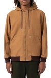 Dickies Duck Jacket In Stonewashed Brown Duck