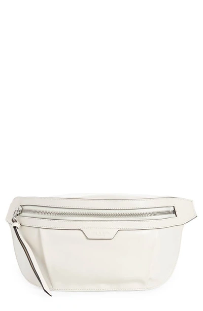 Rag & Bone Commuter Leather Belt Bag In Antique White