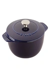 Staub Cast Iron 1.5-qt. Petite French Oven In Dark Blue