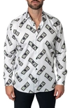 Maceoo Fibonacci Money Money Money Cotton Button-up Shirt In White