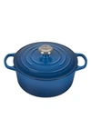 LE CREUSET LE CREUSET SIGNATURE 4.5-QUART ROUND ENAMEL CAST IRON DUTCH OVEN