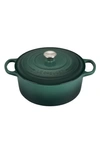 LE CREUSET LE CREUSET SIGNATURE 4.5-QUART ROUND ENAMEL CAST IRON DUTCH OVEN