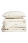 Pom Pom At Home Parker Linen Duvet Cover & Standard Sham Set In Cream