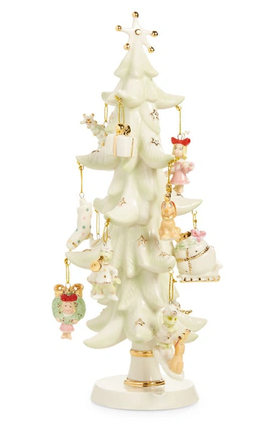 Lenox How The Grinch Stole Christmas Ornament Tree, Set Of 12 In Ivory