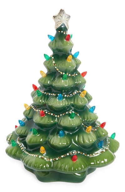 Lenox Treasured Traditions Green Lit Christmas Tree In Multicolor
