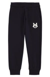 MONCLER KIDS' EMBROIDERED LOGO JOGGERS