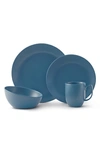 Nambe Orbit Dinnerware 4 Piece Place Setting In Blue