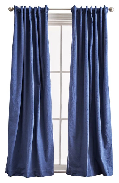 PERI HOME PERI HOME SANCTUARY SET OF 2 LINED LINEN CURTAIN PANELS