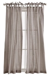 Peri Home Cotton Sheer 95 X 50 Tie Tab Window Panel, Pair In Beige