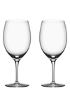 Orrefors Premiere Set Of 2 Cabernet Glasses In Clear