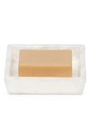 Pigeon & Poodle Andria Pearlized Soap Dish In Pearlized