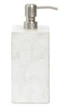 Pigeon & Poodle Andria Pearlized Extra Large Soap Dispenser In Pearlized