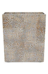 Pigeon & Poodle Callas Wastebasket In Silver