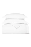 Boll & Branch Percale Hemmed 300 Thread Count Duvet Cover & Shams Set In White