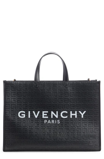 Givenchy Medium Monogram G Tote Bag In Black