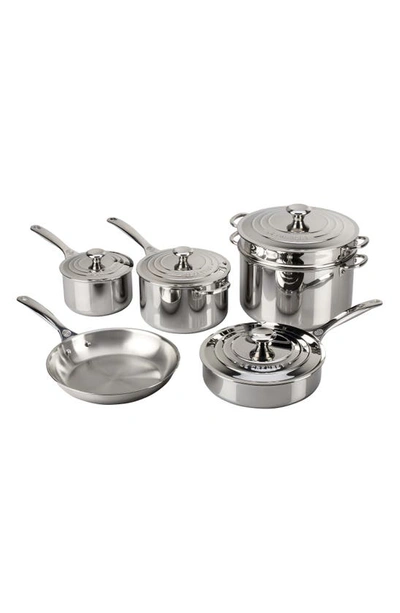 Le Creuset 10-piece Stainless Steel Cookware Set