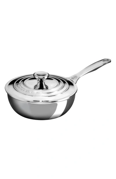 Le Creuset 2-quart Stainless Steel Sauce Pan With Lid In Nocolor