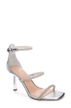 Chinese Laundry Janai Embellished Ankle Strap Sandal In Silver