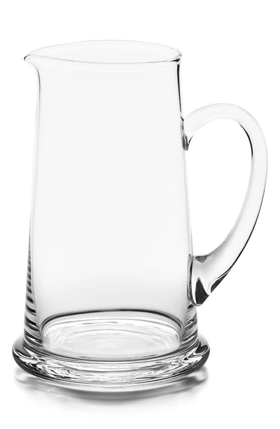 Polo Ralph Lauren Ethan Glass Pitcher In White