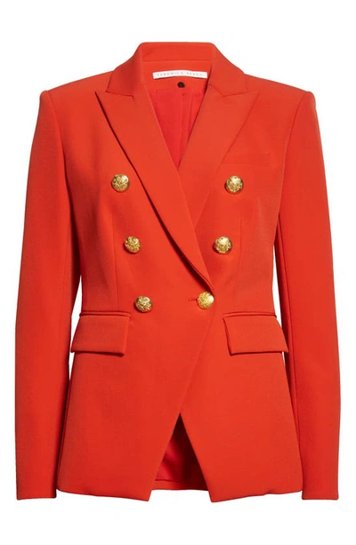 Veronica Beard Miller Scuba Dickey Jacket In Flame Red